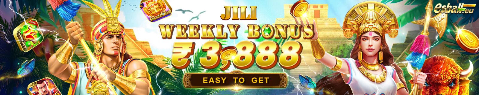 Jili Bonus, Weekly ₹3,888 Jili Slot Bonus