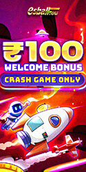 Crash Game Welcome Bonus ₹100 No Deposit