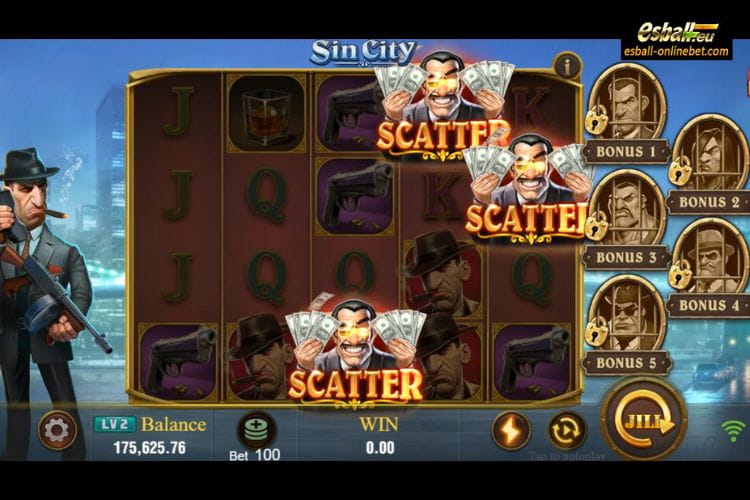 Sin City Game Jili Slot Bonus Feature