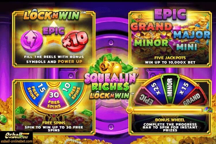 Microgaming Squealin' Riches Slot Demo