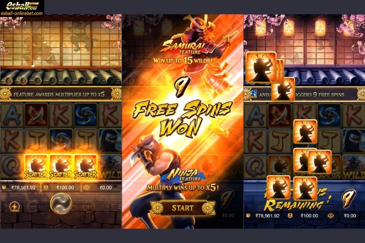 Ninja vs Samurai Slot Free Spins Feature Ninja vs Samurai Slot Free Spins Feature