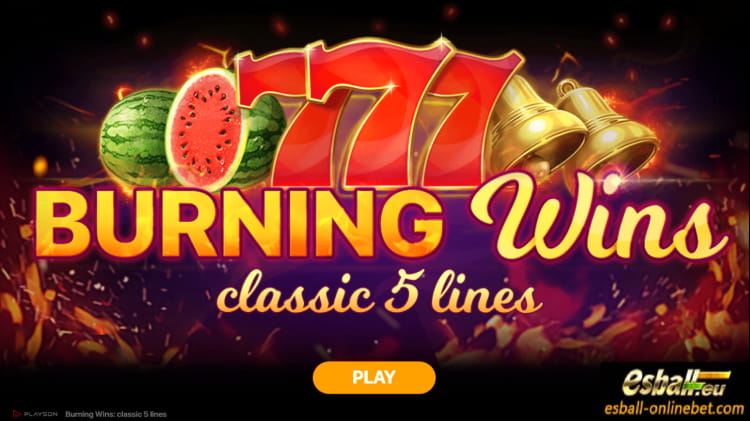 Playson 777 Burning Wins Classic 5 Lines Slot Demo Review