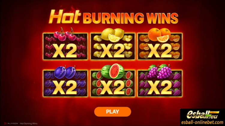 Playson Hot Burning Wins Slot Demo Review