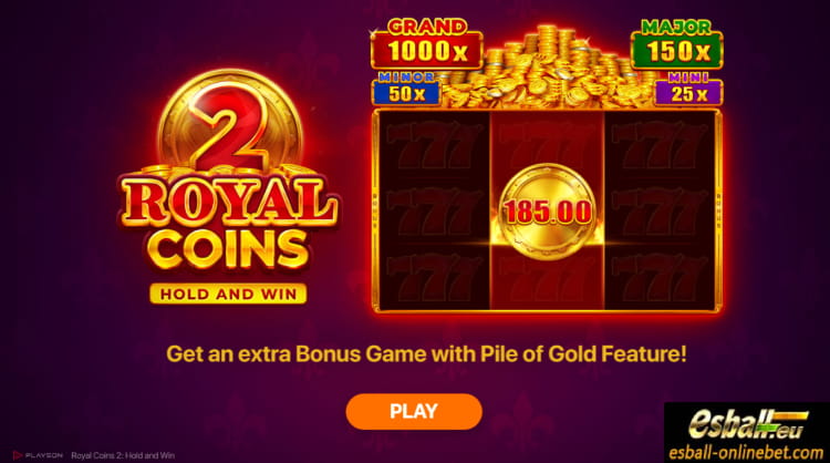 Royal Coins 2 Hold And Win Playson Slot Demo Review