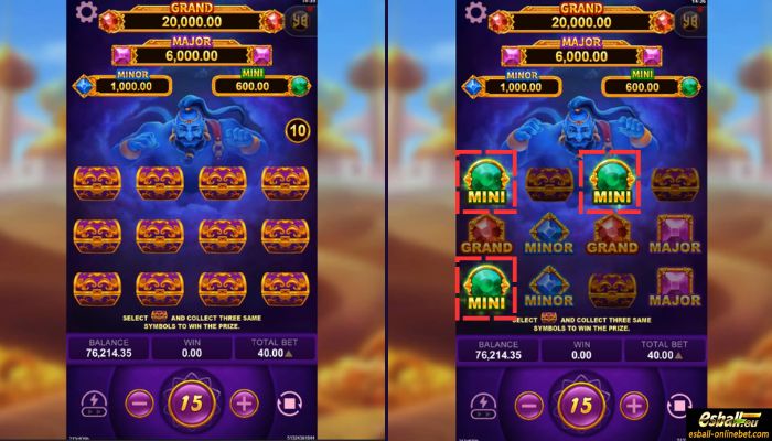 Magic Lamp Slot Mini Game Feature Magic Lamp Slot Mini Game Feature